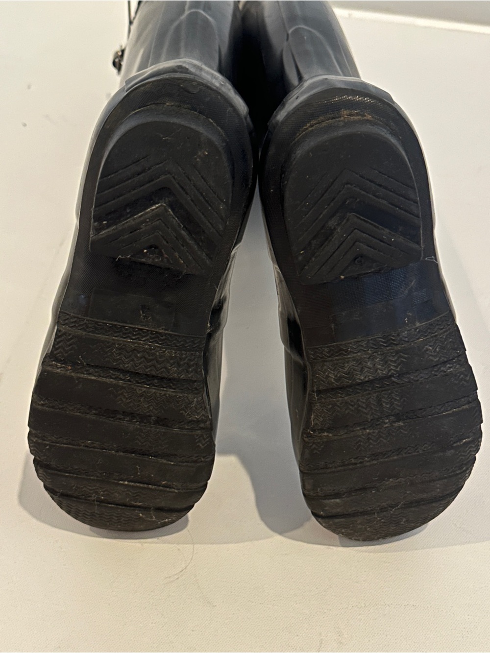 Original Hunter Glossy Black Knee-High Tall Waterproof Rain Boots size 8 - Picture 10 of 11